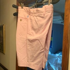 Ralph Lauren Pink Bermuda Shorts Cotton Blend NWOT
